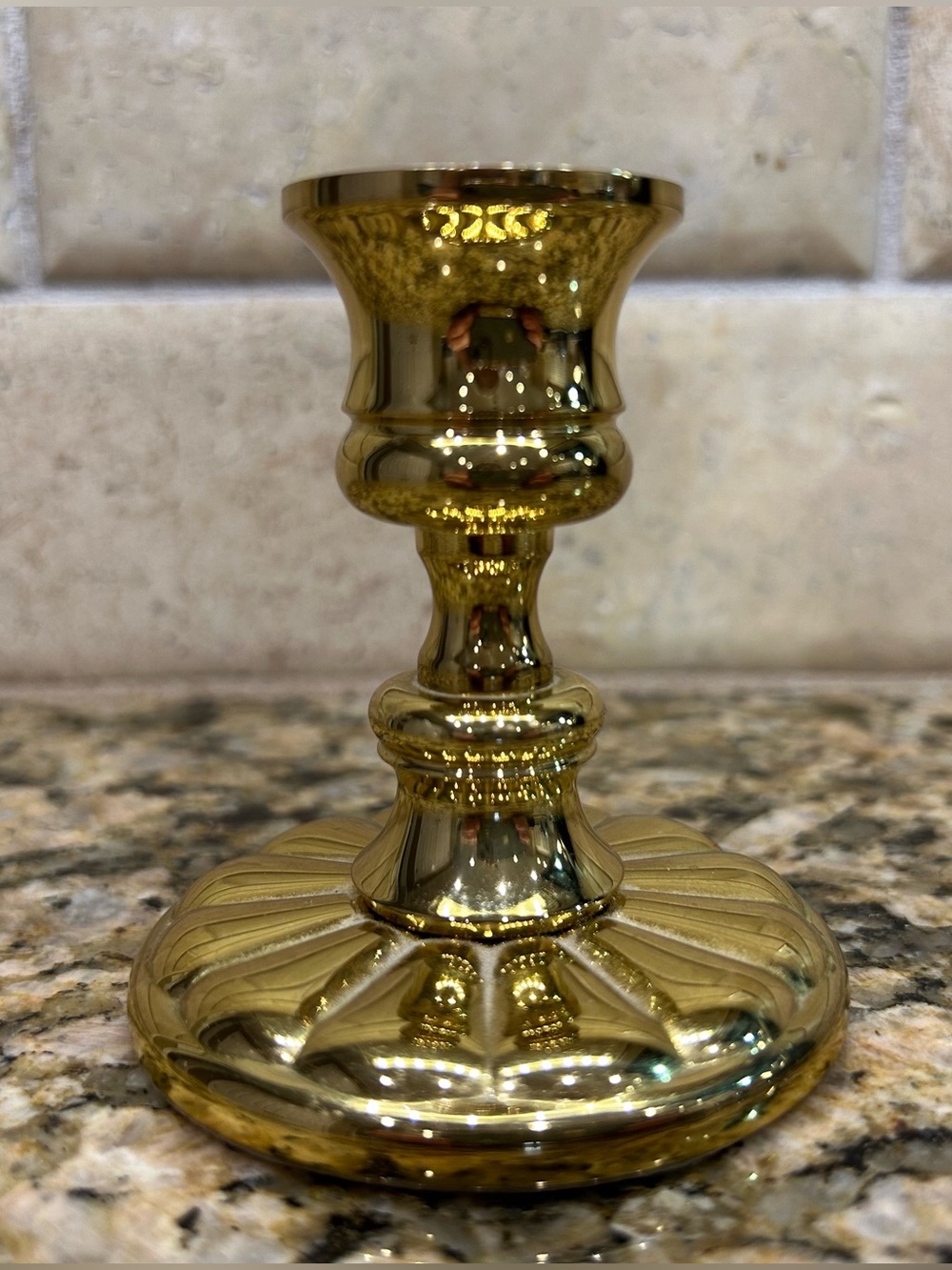 Baldwin brass single taper candlestick  holder